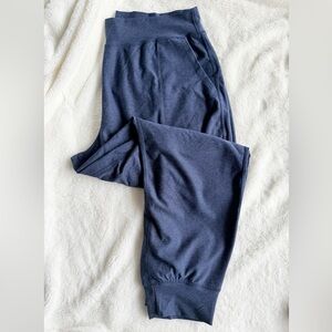 Old Navy Extra High-Waisted Cloud+ 7/8 Jogger Leggings - Heathered Navy - XL
